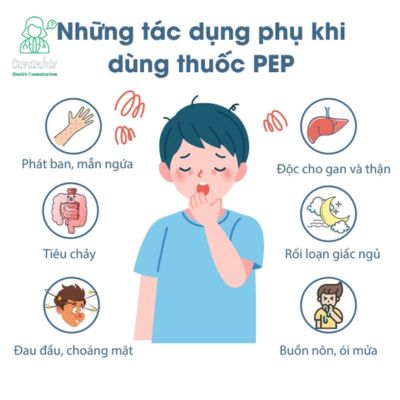 Những tác dụng phụ của thuốc PEP mà bạn cần lưu ý